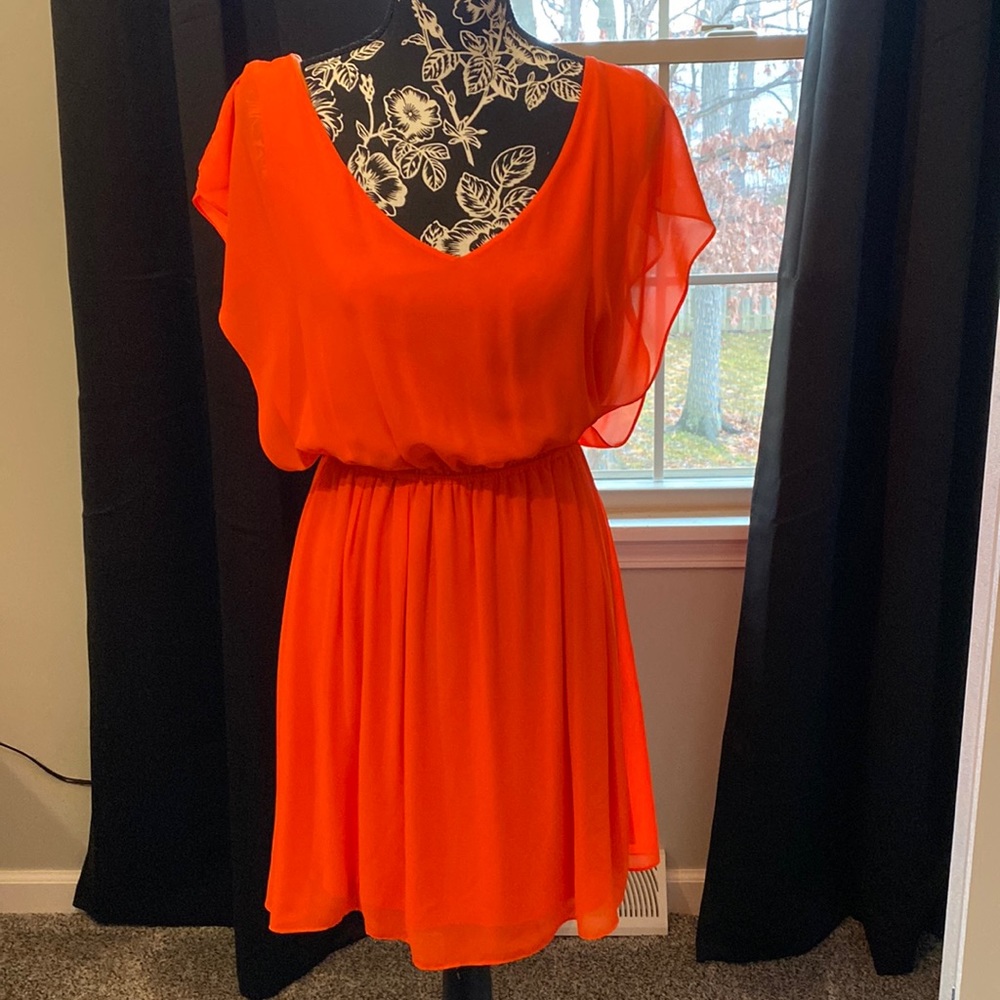 Gianni bini orange dress